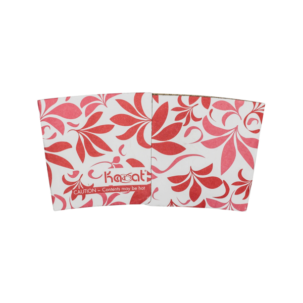 Wholesale Traditional Cup Sleeves - Fleur Red - 1,000 ct