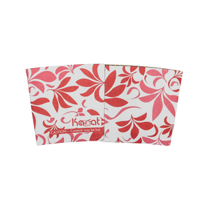 Wholesale Traditional Cup Sleeves - Fleur Red - 1,000 ct