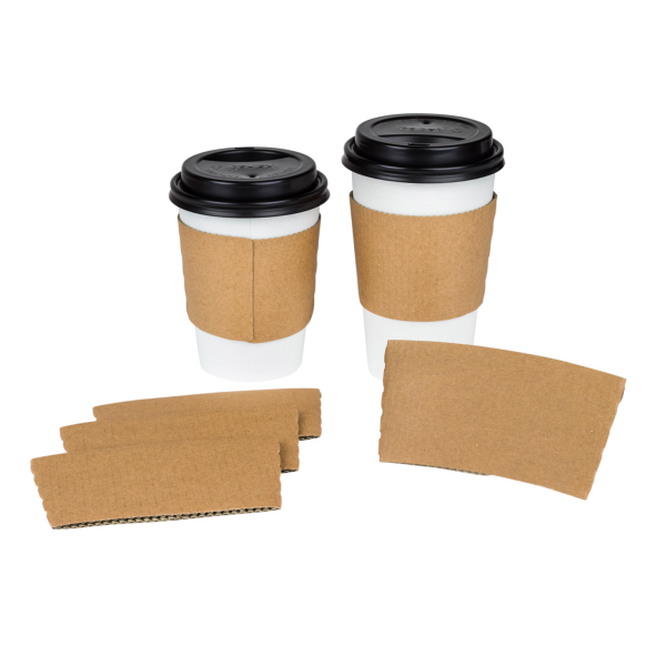 Wholesale Traditional Cup Sleeves - Kraft - 1,000 ct