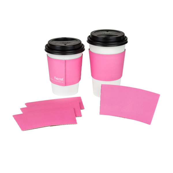 Wholesale Traditional Cup Sleeves - Pink - 1,000 ct, C5300 (Pink)