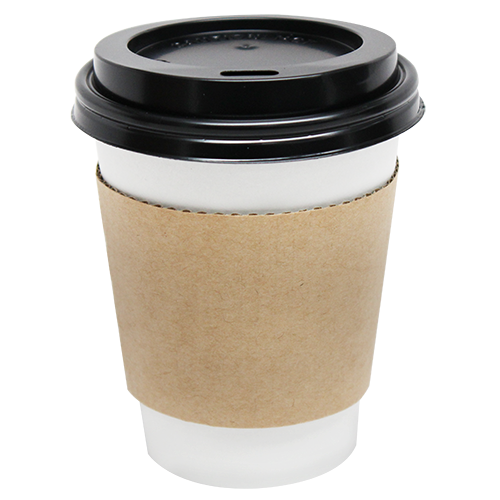 Wholesale 8oz Traditional Cup Sleeves - Kraft - 1,000 ct