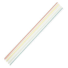 Load image into Gallery viewer, Wholesale 7.5&#39;&#39; Jumbo Straws (5mm) - Unwrapped - Mixed Striped Colors - 8,000 ct
