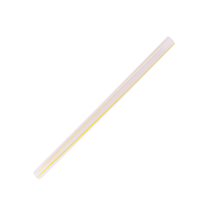 Wholesale 7.5'' Boba Straws (10mm) Flat Ends - Unwrapped - Mixed Striped Colors - 4,500 ct