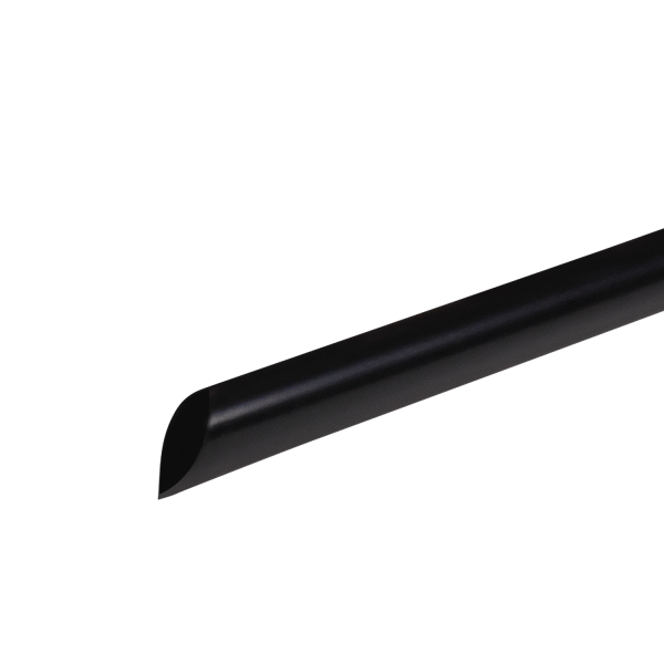 Wholesale 9'' Jumbo Straws (5mm) Unwrapped - Black - 2,000 ct