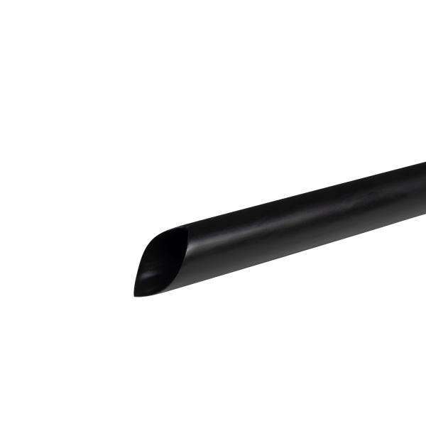 Wholesale 5.75'' Boba Sample Straws (10mm) Unwrapped - Black - 2,000 ct