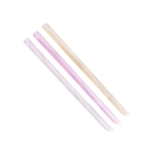 Load image into Gallery viewer, Wholesale 9&#39;&#39; Boba Straws (10mm) Unwrapped - Mixed Striped Colors - 1,600 ct
