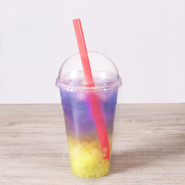 Wholesale 9" Boba Straws (10mm) Poly Wrapped - Red - 1,600 ct