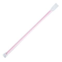 Wholesale 9'' Giant Straws (8mm) Paper Wrapped - Red - 2,500 ct