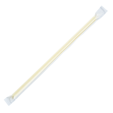 Load image into Gallery viewer, Wholesale 9&#39;&#39; Giant Straws (8mm) Paper Wrapped - Yellow - 2,500 ct
