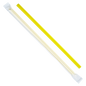 Wholesale 9'' Giant Straws (8mm) Paper Wrapped - Yellow - 2,500 ct