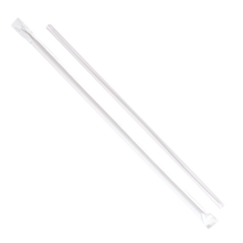 Load image into Gallery viewer, Wholesale 8.75&quot; Jumbo Straws 5mm Paper Wrapped - Clear - 2,000 ct
