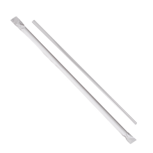 Load image into Gallery viewer, Wholesale 10.25&#39;&#39; Jumbo Straws (5mm) Paper Wrapped - Clear - 2,000 ct
