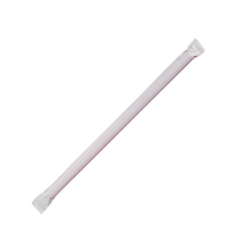 Load image into Gallery viewer, Wholesale 7.75&#39;&#39; Giant Straws (8mm) Paper Wrapped - Red - 7,500 ct
