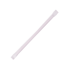 Load image into Gallery viewer, Wholesale 7.75&#39;&#39; Giant Straws (8mm) Paper Wrapped - White/Red Striped - 7,500 ct

