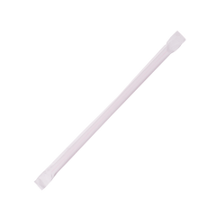 Wholesale 7.75'' Giant Straws (8mm) Paper Wrapped - White/Red Striped - 7,500 ct