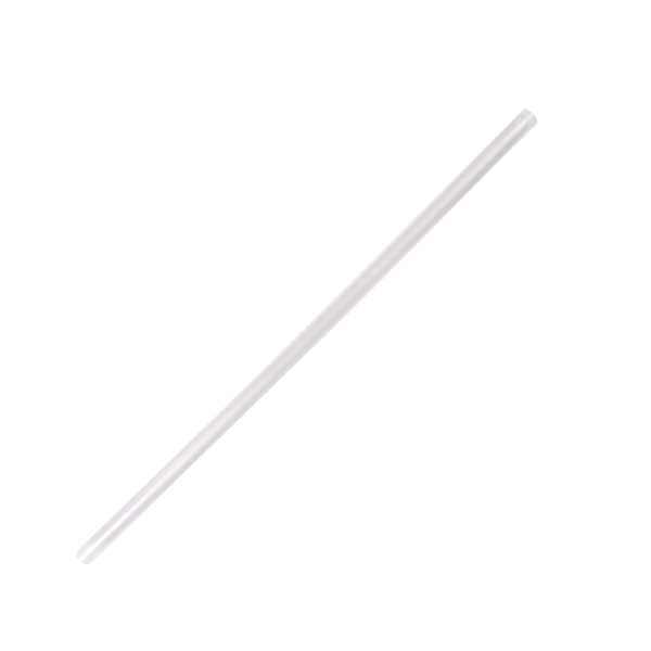 Wholesale 7.75'' Jumbo Straws (5mm) - Clear - Unwrapped - 12,000 ct