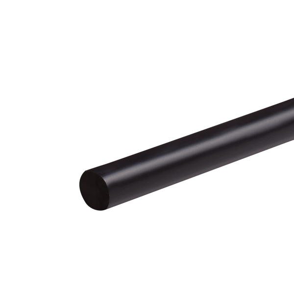 Wholesale 7.75'' Jumbo Straws (5mm) Unwrapped - Black - 12,000 ct