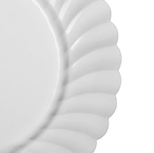 Load image into Gallery viewer, Wholesale 7&quot; PS Plastic Scalloped Plate White - 240 ct
