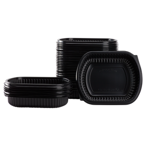 Wholesale 24oz PP Microwaveable Black Take Out Box - 300 ct