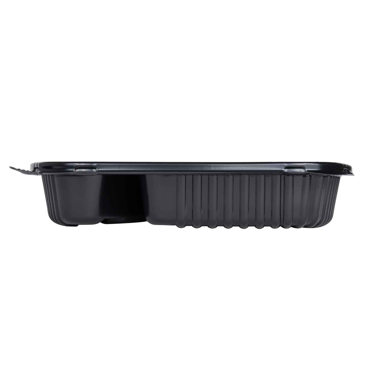 Wholesale 36oz PP Plastic Microwaveable Black Take Out Box 3-compartment - 300 ct