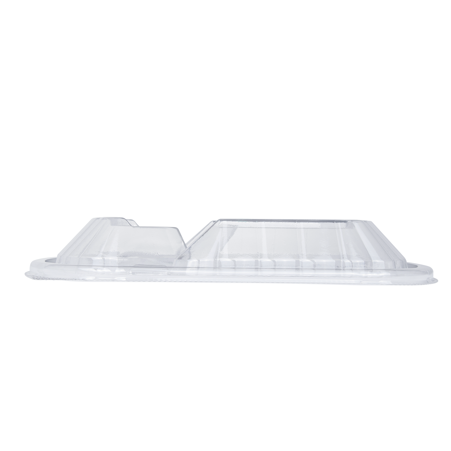 Wholesale OPS Lid for 36oz PP Plastic Microwaveable Black Take Out Box 2 Compartment - 300 ct