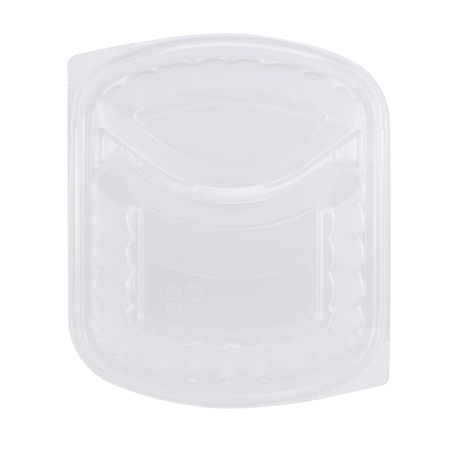 Wholesale OPS Lid for 36oz PP Plastic Microwaveable Black Take Out Box 2 Compartment - 300 ct