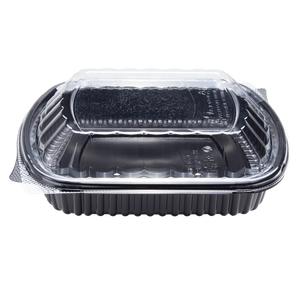 Wholesale OPS Lid for 36oz PP Plastic Microwaveable Black Take Out Box - 300 ct