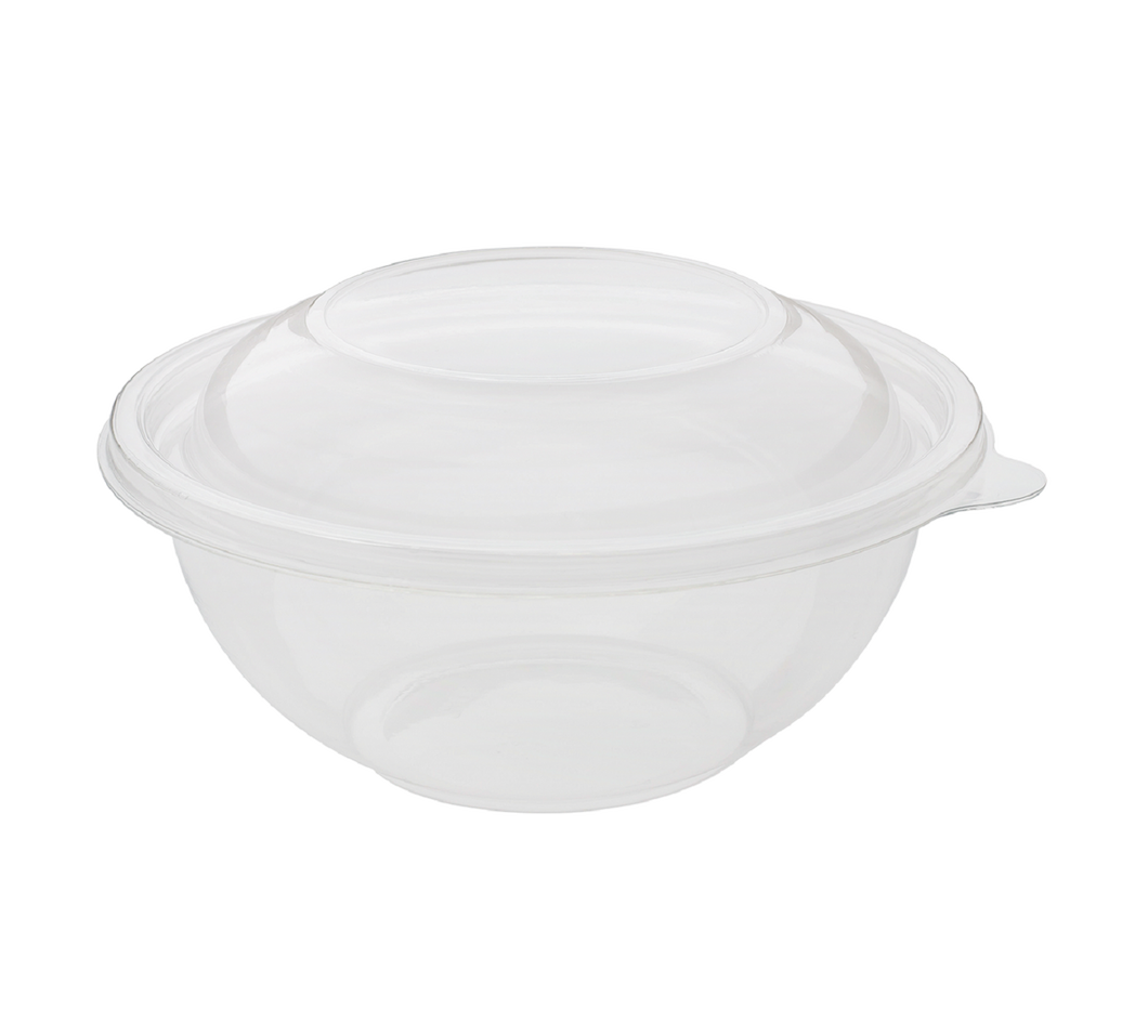 Wholesale 32oz PET Plastic Salad Bowl - 300 ct