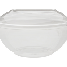 Load image into Gallery viewer, Wholesale 32oz Round PET Plastic Salad Bowls with Lids - 300 ct
