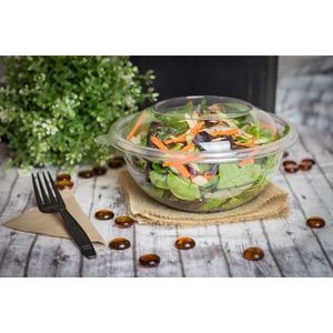 Wholesale 32oz PET Plastic Salad Bowl - 300 ct