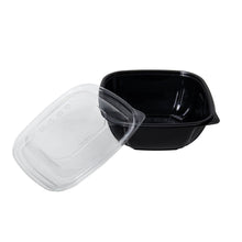 Load image into Gallery viewer, Wholesale 48 oz PET Square Bowl Black - 300 ct
