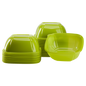 Wholesale 48 oz PET Square Bowl Green - 300 ct