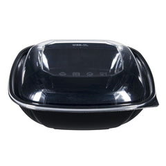 Wholesale 64 oz PET Square Bowl Black - 150 ct