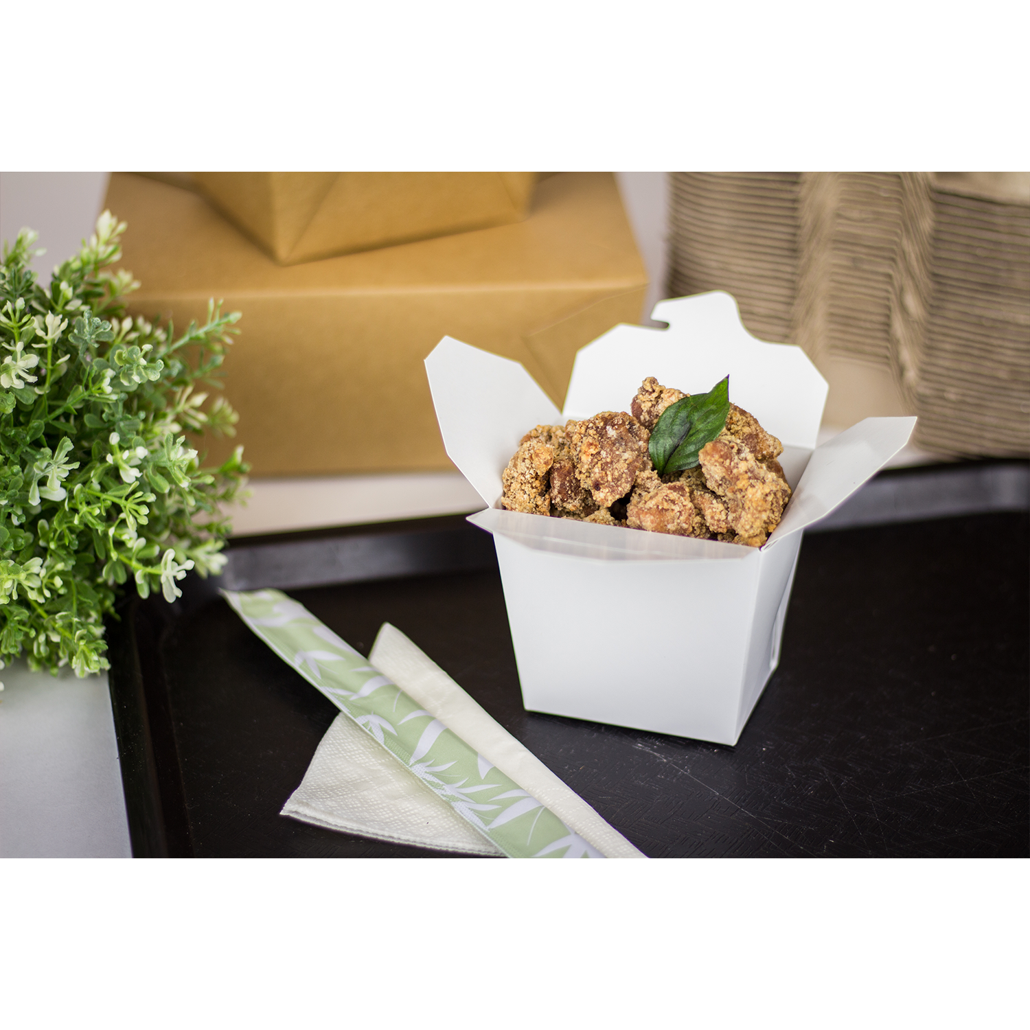 Wholesale 16oz Food Pail / Paper Take-out Container White - 450 ct