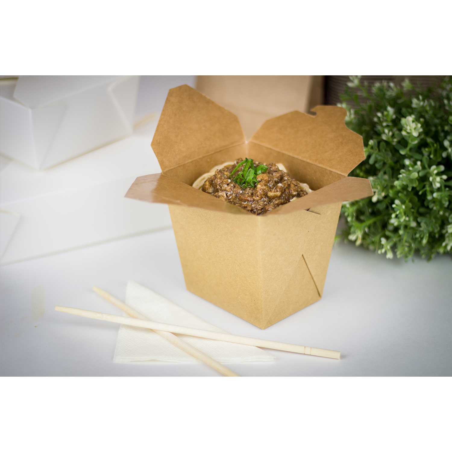 Wholesale 32oz Food Pail / Paper Take-out Container- Kraft - 450 ct