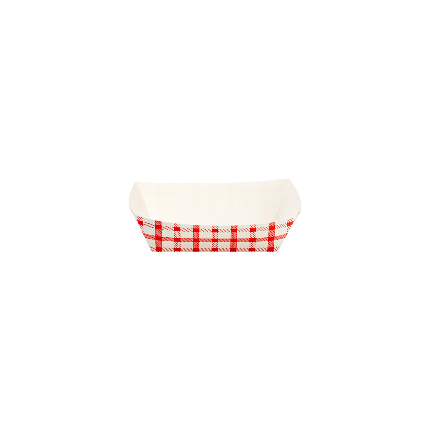 Wholesale Food Tray - Shepherd's Check Red - 0.5 lb - 1,000 ct