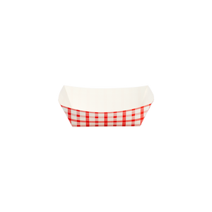 Wholesale Food Tray - Shepherd's Check Red