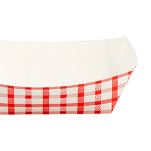 Load image into Gallery viewer, Wholesale Food Tray - Shepherd&#39;s Check Red
