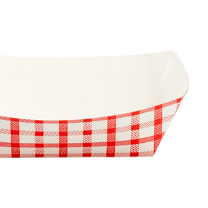 Wholesale Food Tray - Shepherd's Check Red