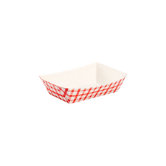 Wholesale Food Tray - Shepherd's Check Red - 2.0 lb - 1,000 ct