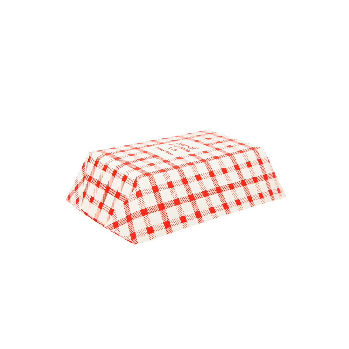 Wholesale Food Tray - Shepherd's Check Red - 2.0 lb - 1,000 ct