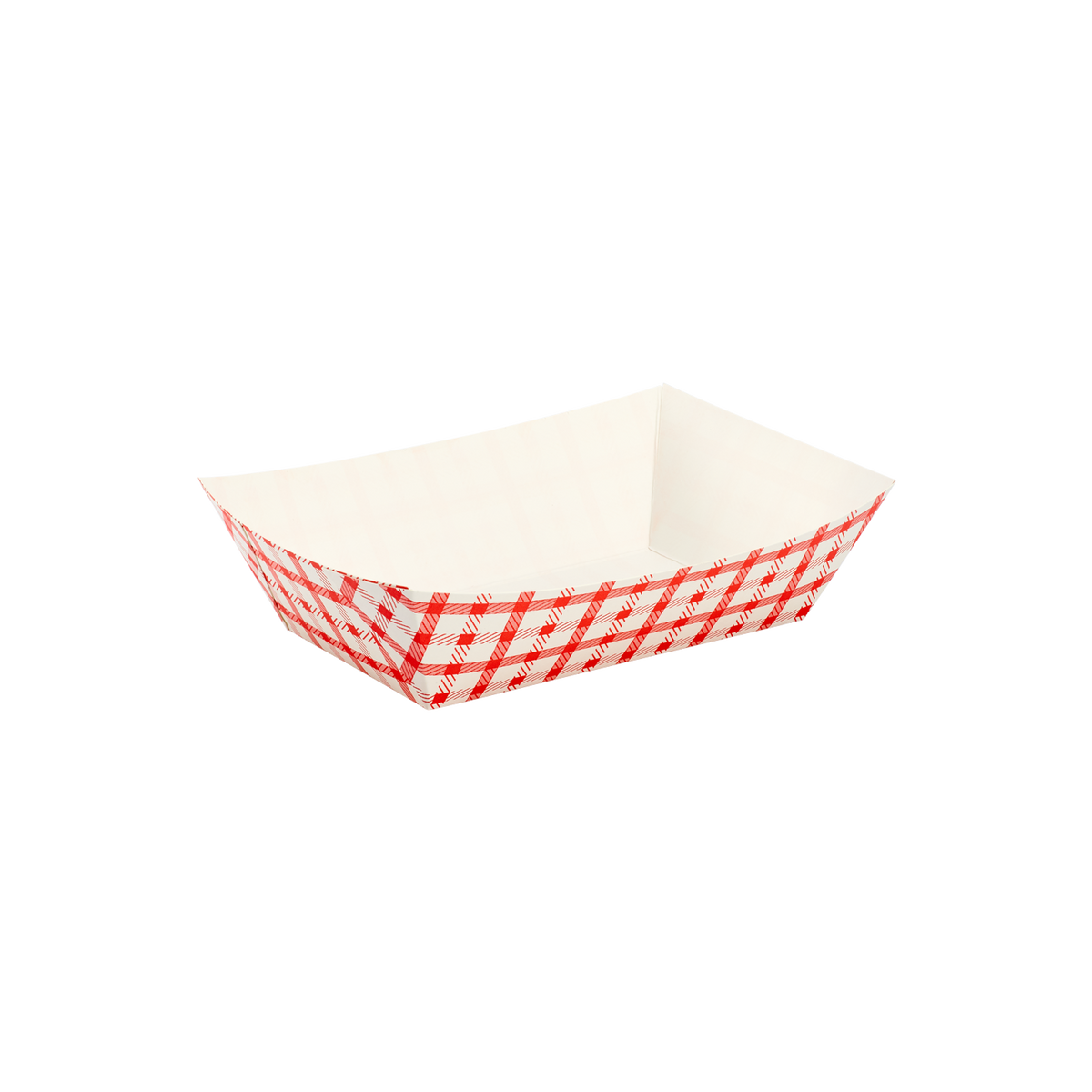 Wholesale Food Tray - Shepherd's Check Red - 2.5 lb - 500 ct