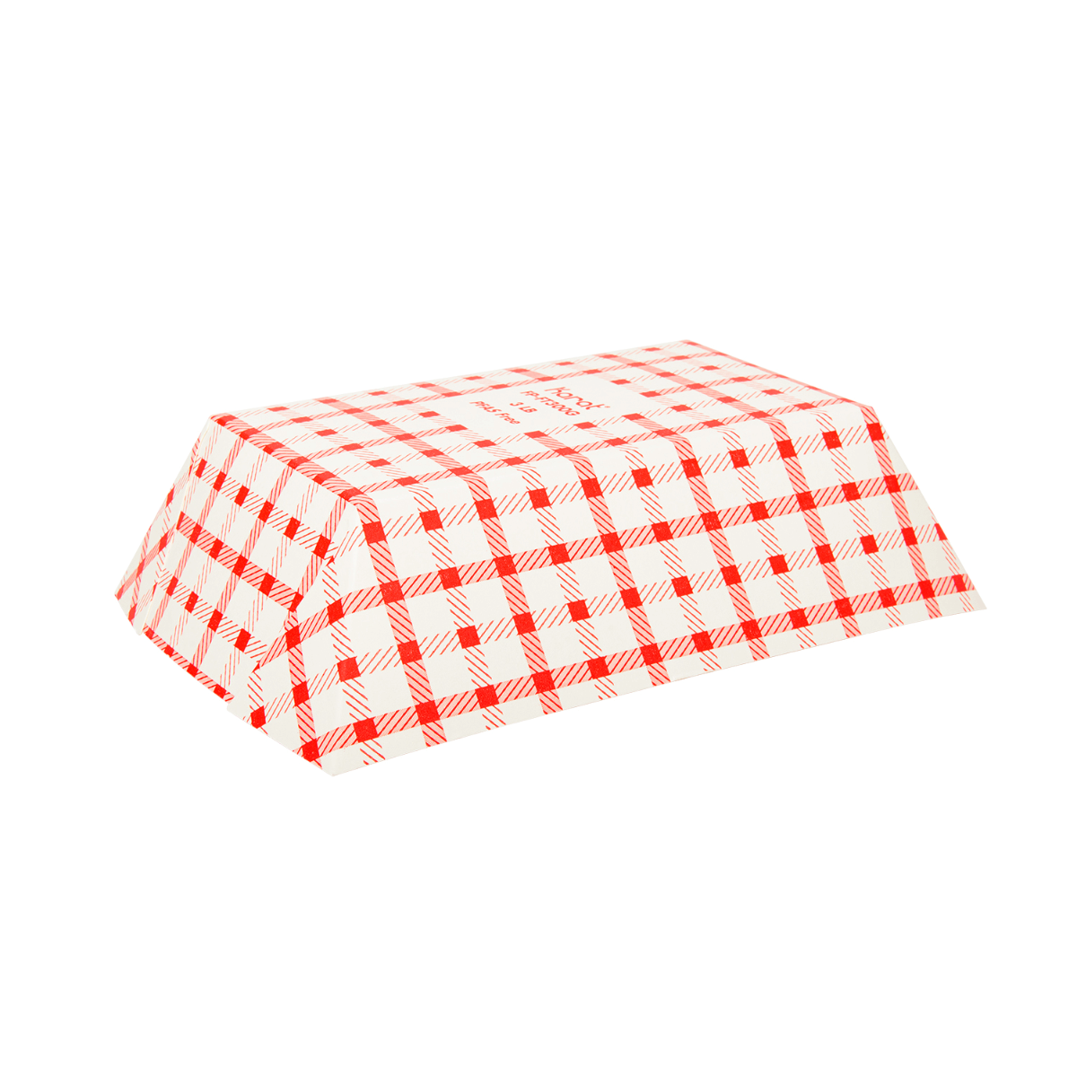 Wholesale Food Tray - Shepherd's Check Red - 3.0 lb - 500 ct