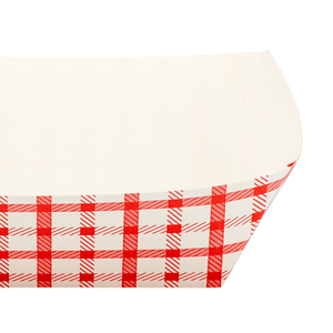 Wholesale Food Tray - Shepherd's Check Red - 3.0 lb - 500 ct