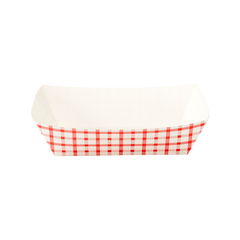 Wholesale Food Tray - Shepherd's Check Red - 5.0 lb - 500 ct