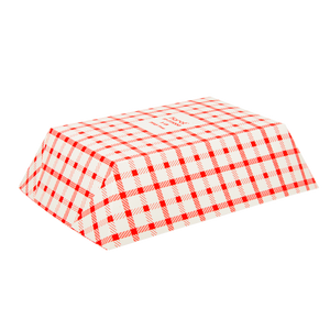 Wholesale Food Tray - Shepherd's Check Red - 5.0 lb - 500 ct