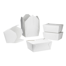 Load image into Gallery viewer, Wholesale 110 fl oz Fold-To-Go Box #4 White - 160 ct
