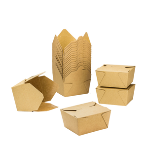 Wholesale 30 fl oz Fold-To-Go Box Kraft - 450 ct