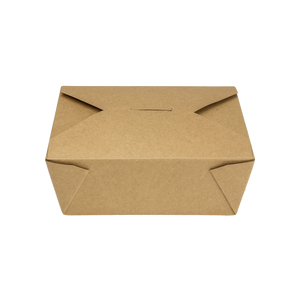 Wholesale 48 fl oz Fold-To-Go Box #8 - Kraft - 300 ct