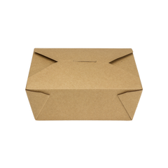 Wholesale 48 fl oz Fold-To-Go Box #8 - Kraft - 300 ct